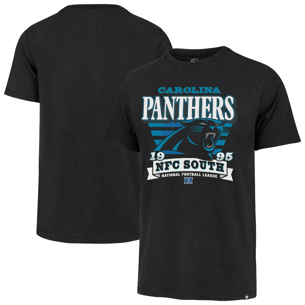 Carolina Panthers '47 Stripe Splash Franklin T-Shirt - Black discount