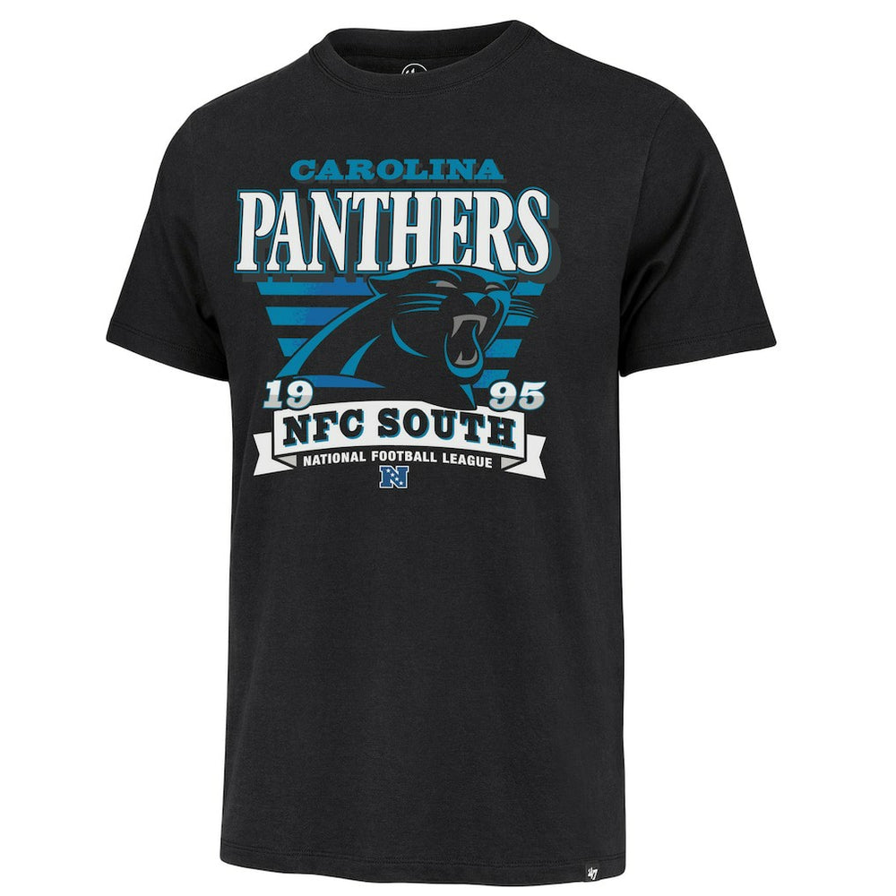 Carolina Panthers '47 Stripe Splash Franklin T-Shirt - Black discount
