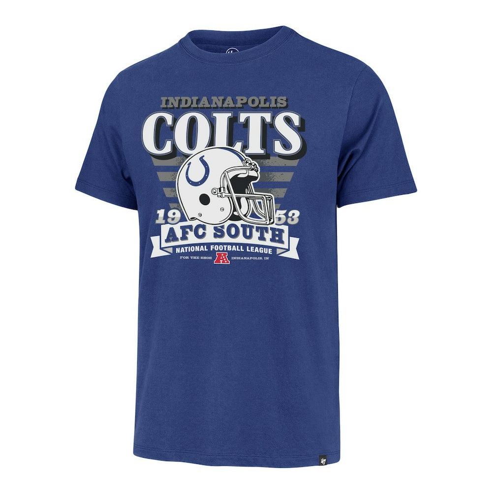 Indianapolis Colts '47 Stripe Splash Franklin Throwback T-Shirt - Royal cheap