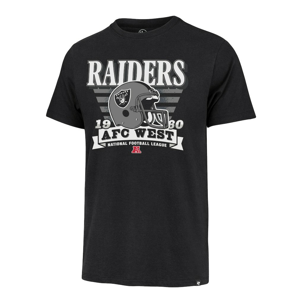 Las Vegas Raiders '47 Stripe Splash Franklin Throwback T-Shirt - Black discount