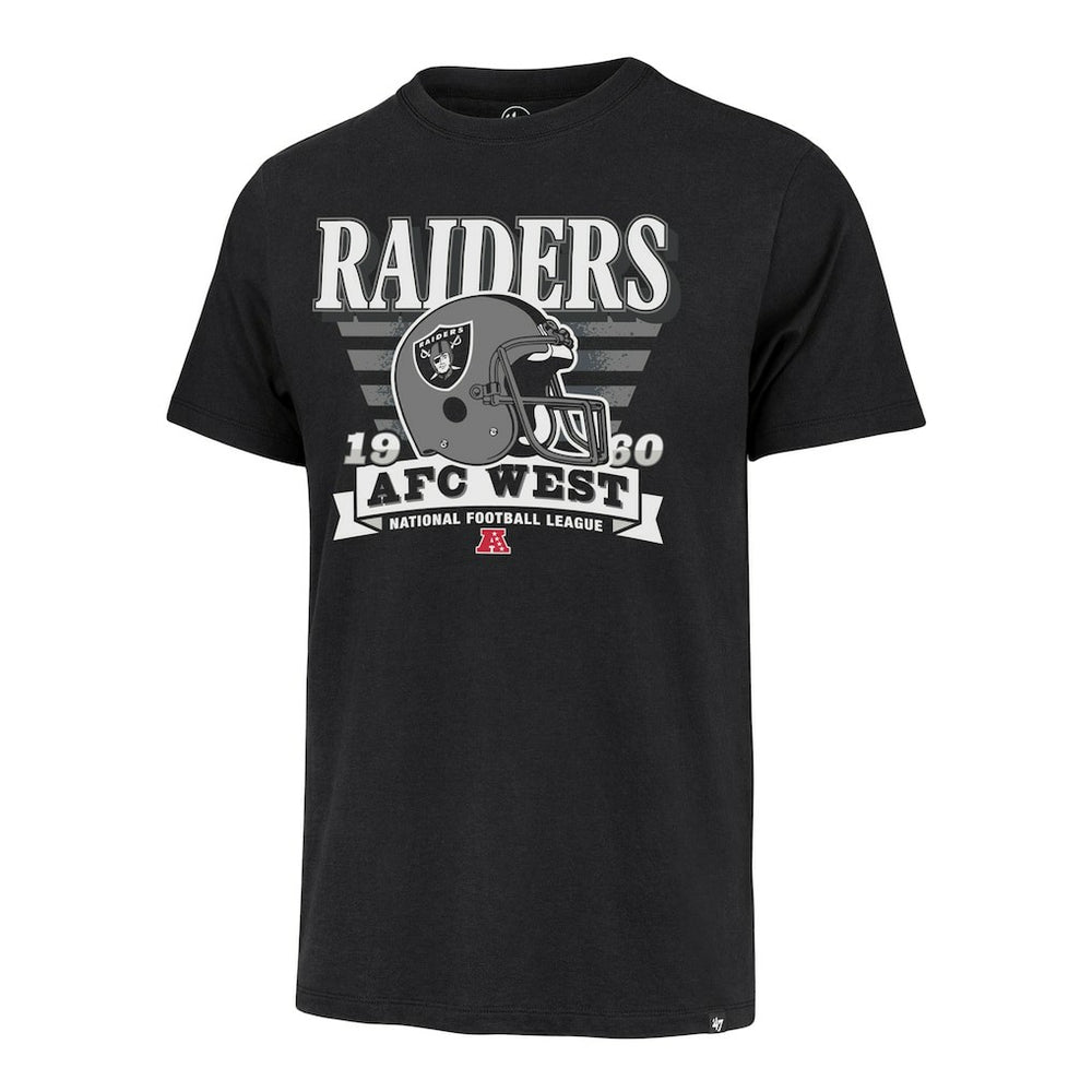 Las Vegas Raiders '47 Stripe Splash Franklin Throwback T-Shirt - Black discount