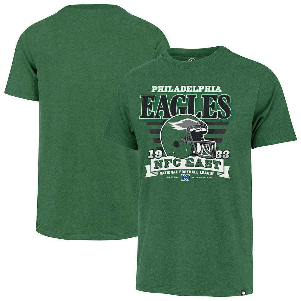 Philadelphia Eagles '47 Stripe Splash Franklin Throwback T-Shirt - Kelly Green online