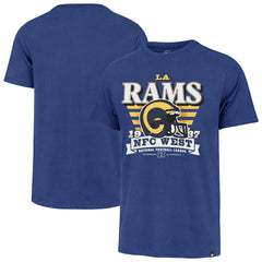 Los Angeles Rams '47 Stripe Splash Franklin Throwback T-Shirt - Royal for sale