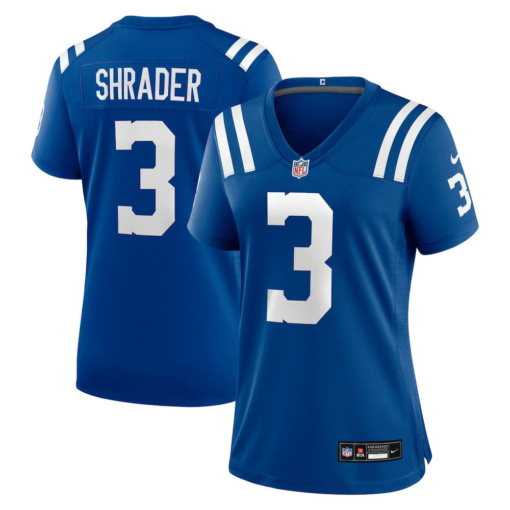 Spencer Shrader Indianapolis Colts Women's Team Game Jersey - Royal | Nike on sale