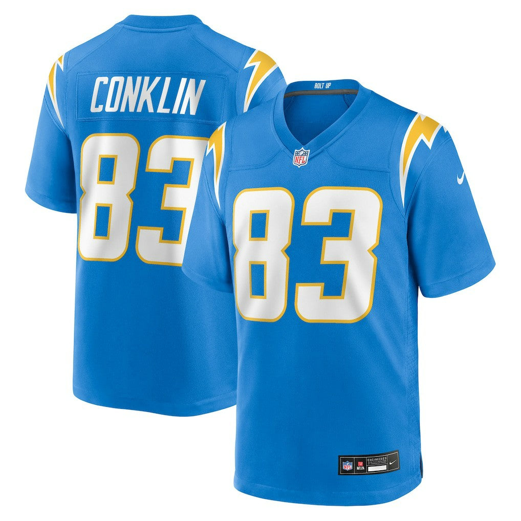 Tyler Conklin Los Angeles Chargers Team Game Jersey - Powder Blue | Nike outlet