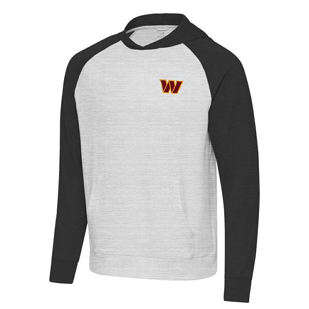 Washington Commanders Antigua Urgent Pullover Hoodie - Heather Gray/Black outlet