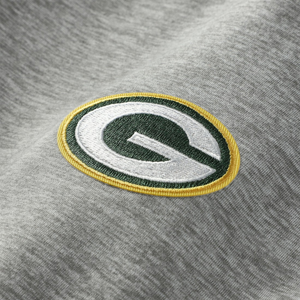 Green Bay Packers Antigua Urgent Pullover Hoodie - Heather Gray/Black outlet