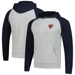 Chicago Bears Antigua Urgent Pullover Hoodie - Heather Gray/Navy discount