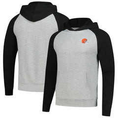 Cleveland Browns Antigua Urgent Pullover Hoodie - Heather Gray/Black cheap