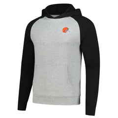 Cleveland Browns Antigua Urgent Pullover Hoodie - Heather Gray/Black cheap