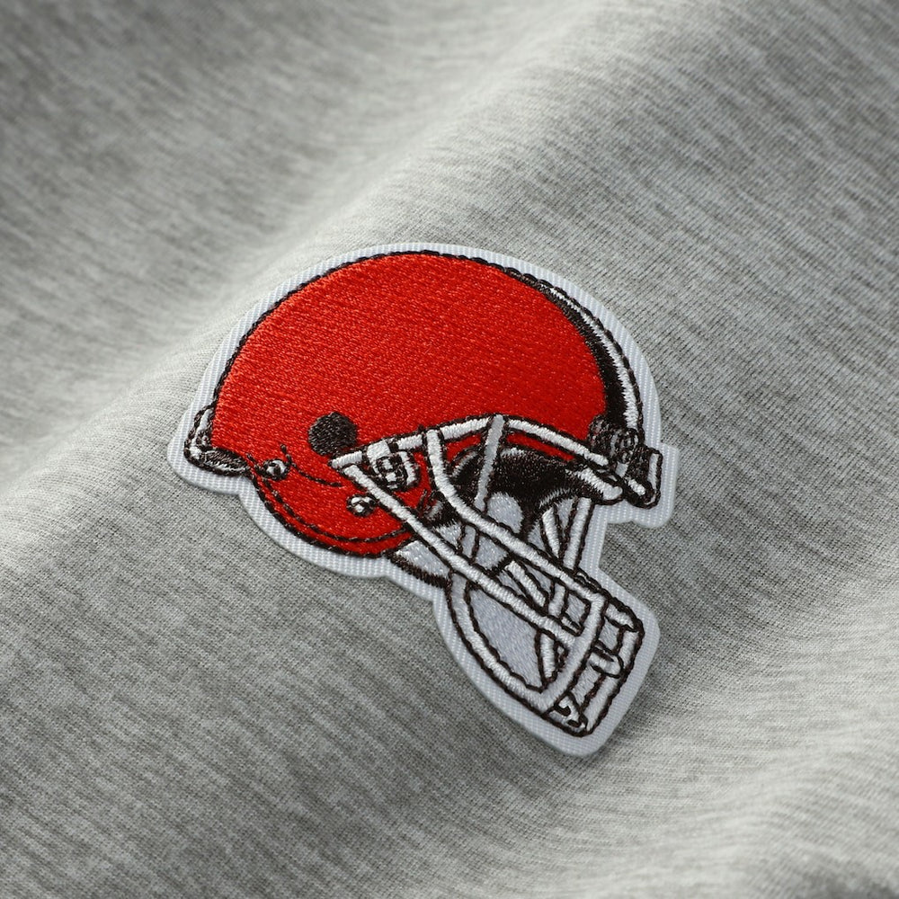 Cleveland Browns Antigua Urgent Pullover Hoodie - Heather Gray/Black cheap