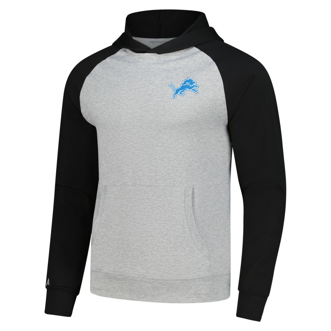 Detroit Lions Antigua Urgent Pullover Hoodie - Heather Gray/Black cheap