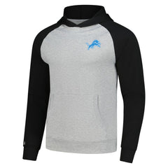 Detroit Lions Antigua Urgent Pullover Hoodie - Heather Gray/Black cheap