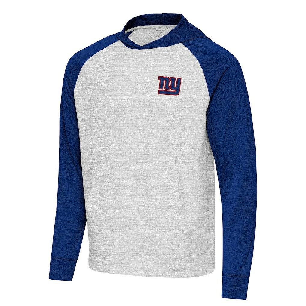 New York Giants Antigua Urgent Pullover Hoodie - Royal/Gray for sale