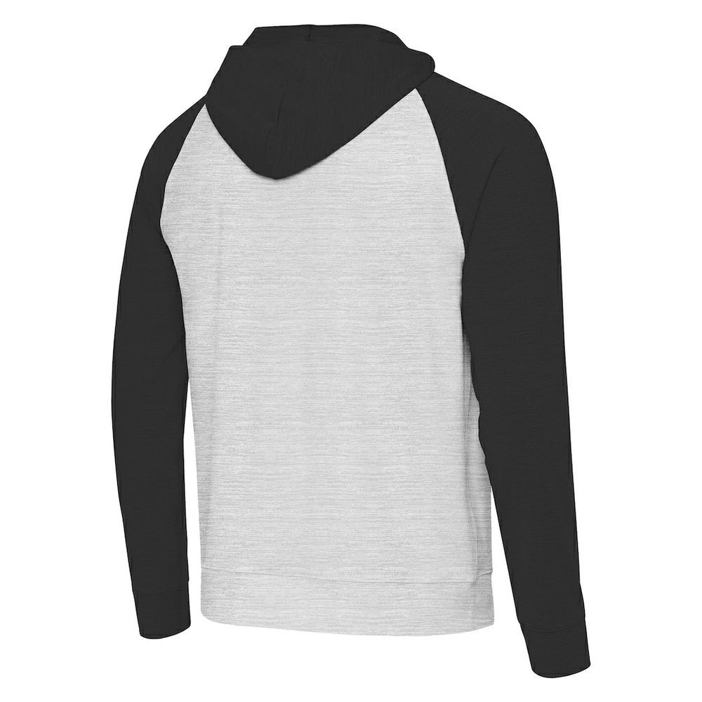 Pittsburgh Steelers Antigua Urgent Pullover Hoodie - Black/Heather Gray outlet