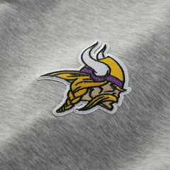 Minnesota Vikings Antigua Urgent Pullover Hoodie - Heather Gray/Purple cheap