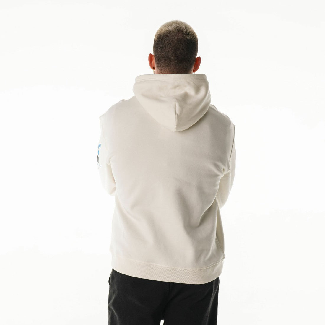 Detroit Lions The Wild Collective Unisex Stacked Graphic Sleeve Fleece Hoodie - Cream cheap
