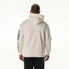 Indianapolis Colts The Wild Collective Unisex Stacked Graphic Sleeve Fleece Hoodie - Cream outlet