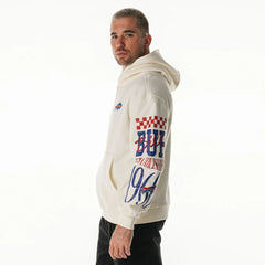 Buffalo Bills The Wild Collective Unisex Stacked Graphic Sleeve Fleece Hoodie - Cream discount