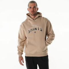 New Orleans Saints The Wild Collective Unisex Oversized Graphic Fleece Hoodie - Tan for sale