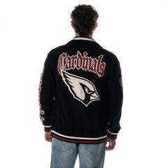 Arizona Cardinals The Wild Collective Unisex Jacquard Full-Zip Sweater - Black sale