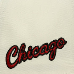 Chicago Bulls Ochre Dusted Double Two-Toned Pro Crown Adjustable Hat - Cream | Mitchell & Ness cheap