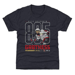 Alexander Ovechkin Washington Capitals 500 Level Youth NHL All-Time Leading Goal Scorer Outline T-Shirt Navy