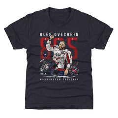 Alexander Ovechkin Washington Capitals 500 Level Youth NHL All-Time Leading Goal Scorer The Shot T-Shirt Navy