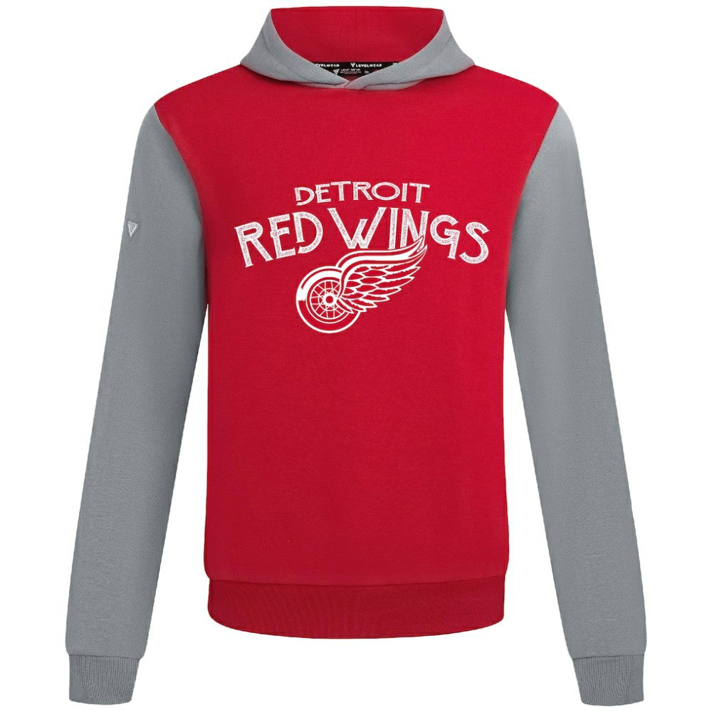 Detroit Red Wings Levelwear Ultimate Mission Pullover Hoodie Red/Gray