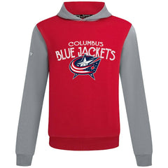 Columbus Blue Jackets Levelwear Ultimate Mission Pullover Hoodie Red/Gray