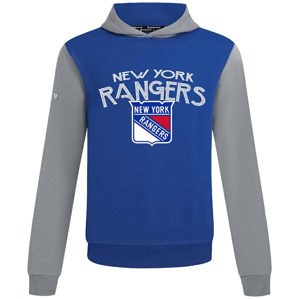 New York Rangers Levelwear Ultimate Mission Pullover Hoodie Royal/Gray