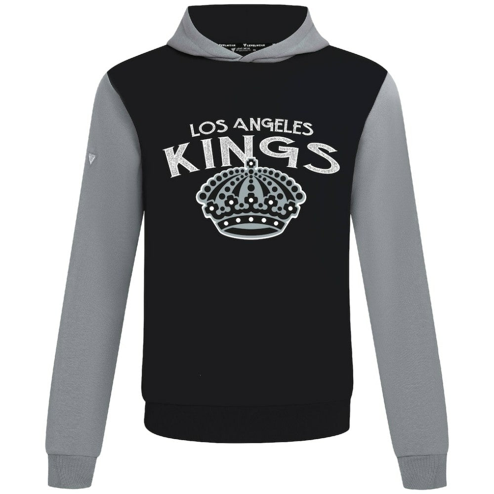 Los Angeles Kings Levelwear Ultimate Mission Pullover Hoodie Black/Gray