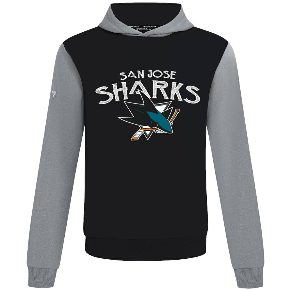 San Jose Sharks Levelwear Ultimate Mission Pullover Hoodie Black/Gray