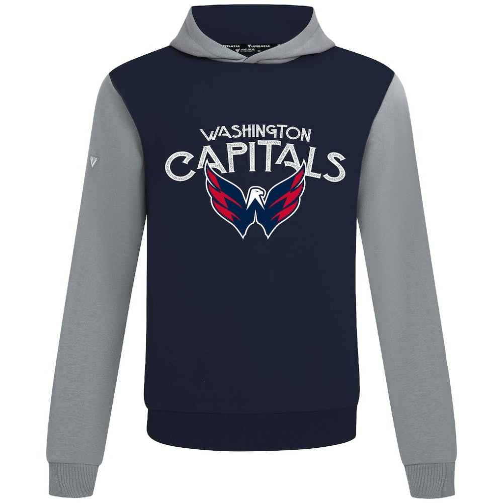 Washington Capitals Levelwear Ultimate Mission Pullover Hoodie Navy/Gray
