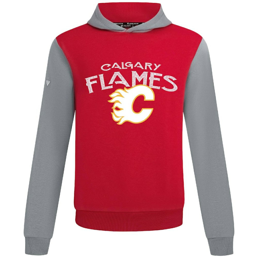 Calgary Flames Levelwear Ultimate Mission Pullover Hoodie Red/Gray
