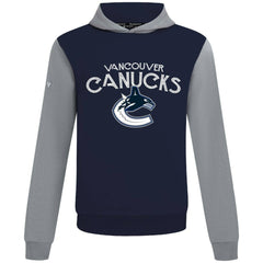 Vancouver Canucks Levelwear Ultimate Mission Pullover Hoodie Navy/Gray