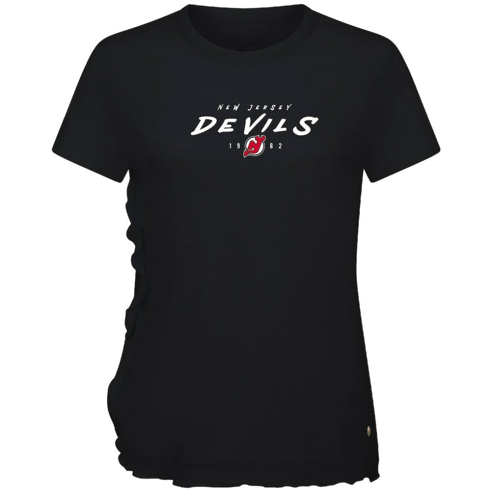 New Jersey Devils Levelwear Women's Airflow Scratched T-Shirt Black