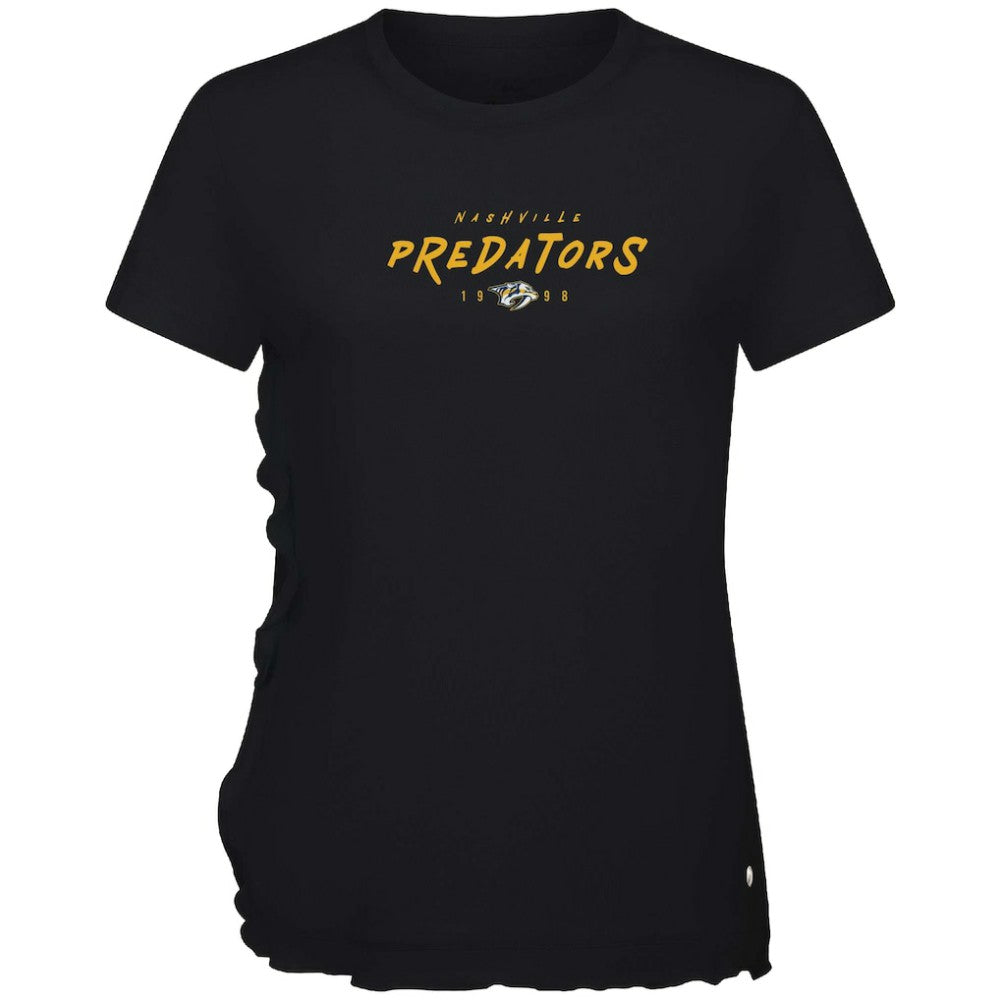 Nashville Predators Levelwear Women's Airflow Scratched T-Shirt Black