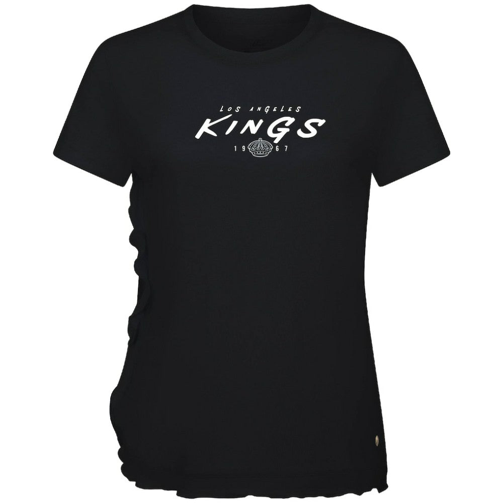 Los Angeles Kings Levelwear Women's Airflow Scratched T-Shirt Black