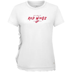 Detroit Red Wings Levelwear Women's Airflow Scratched T-Shirt White