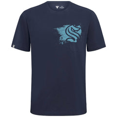 Seattle Kraken Levelwear Focal Blasted T-Shirt Deep Sea Blue