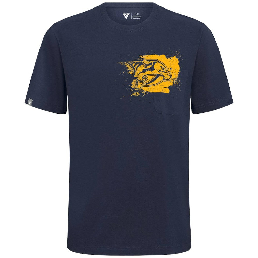 Nashville Predators Levelwear Focal Blasted T-Shirt Navy