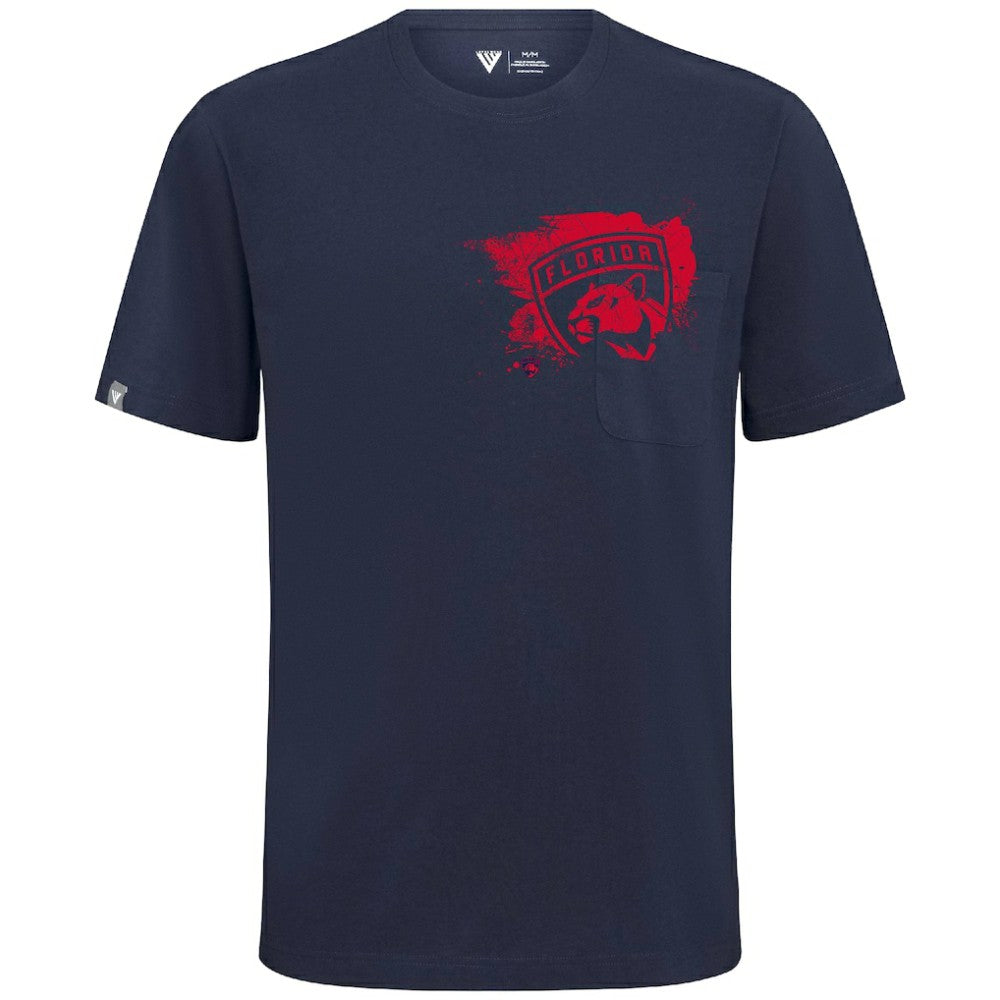 Florida Panthers Levelwear Focal Blasted T-Shirt Navy