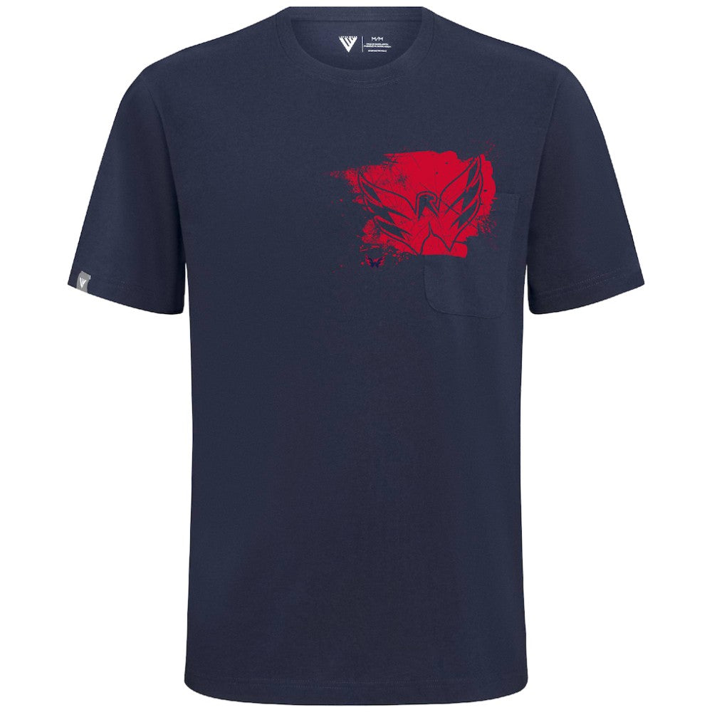 Washington Capitals Levelwear Focal Blasted T-Shirt Navy