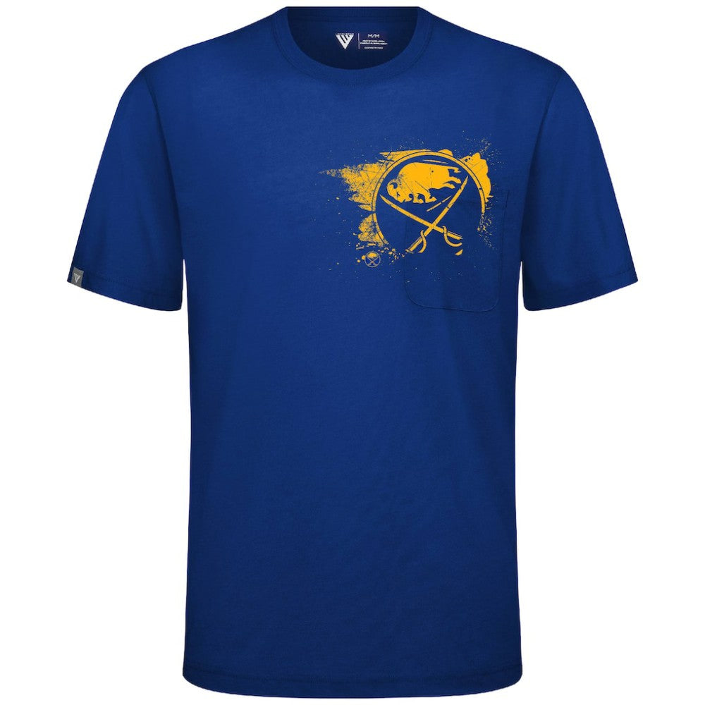 Buffalo Sabres Levelwear Focal Blasted T-Shirt Royal