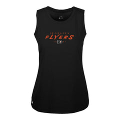 Philadelphia Flyers Levelwear Women's Macy Scratched Tank Top Black