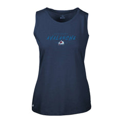 Colorado Avalanche Levelwear Women's Macy Scratched Tank Top Navy