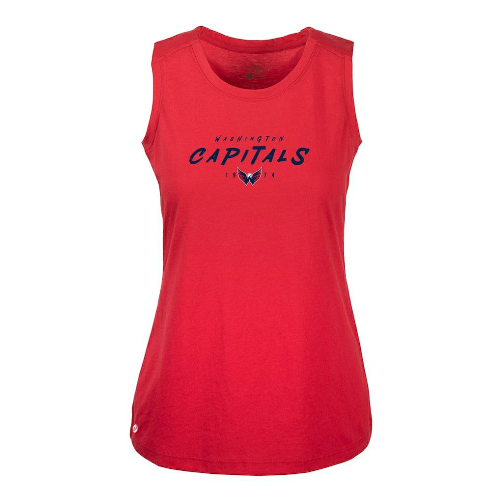 Washington Capitals Levelwear Women's Macy Scratched Tank Top Red