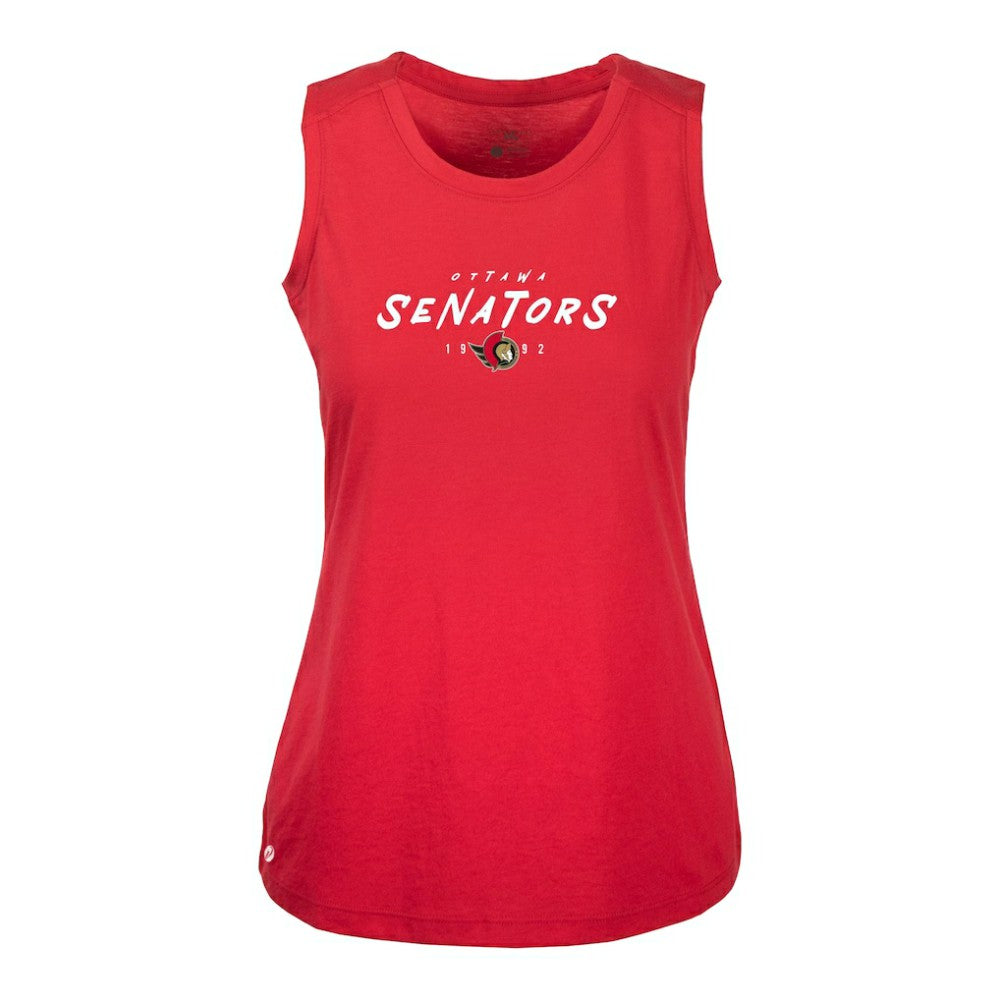 Ottawa Senators Levelwear Women's Macy Scratched Tank Top Red