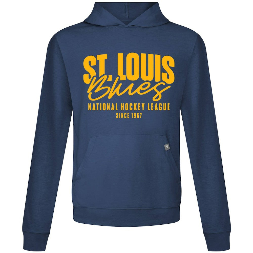 St. Louis Blues Levelwear Relay Response Pullover Hoodie Navy